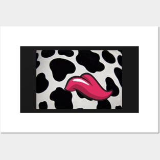 Beautiful  Funny Cow Print with a Twist Posters and Art